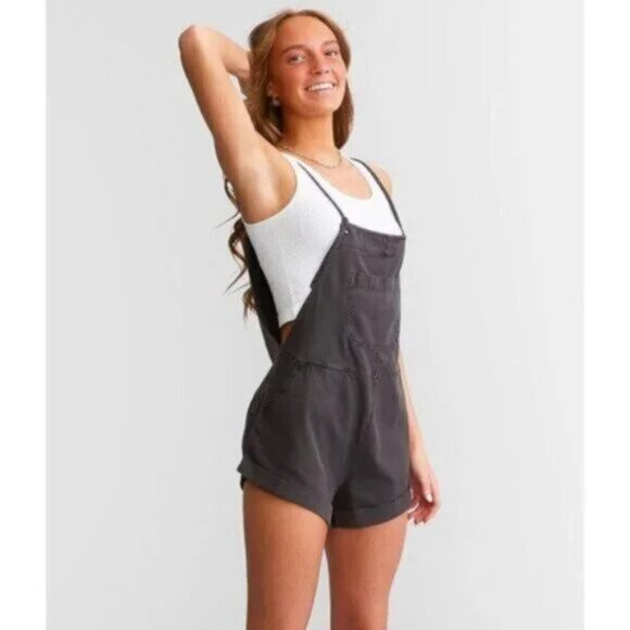 BILLABONG Wild Pursuit Overalls in Off Black Size Small - Picture 10 of 10